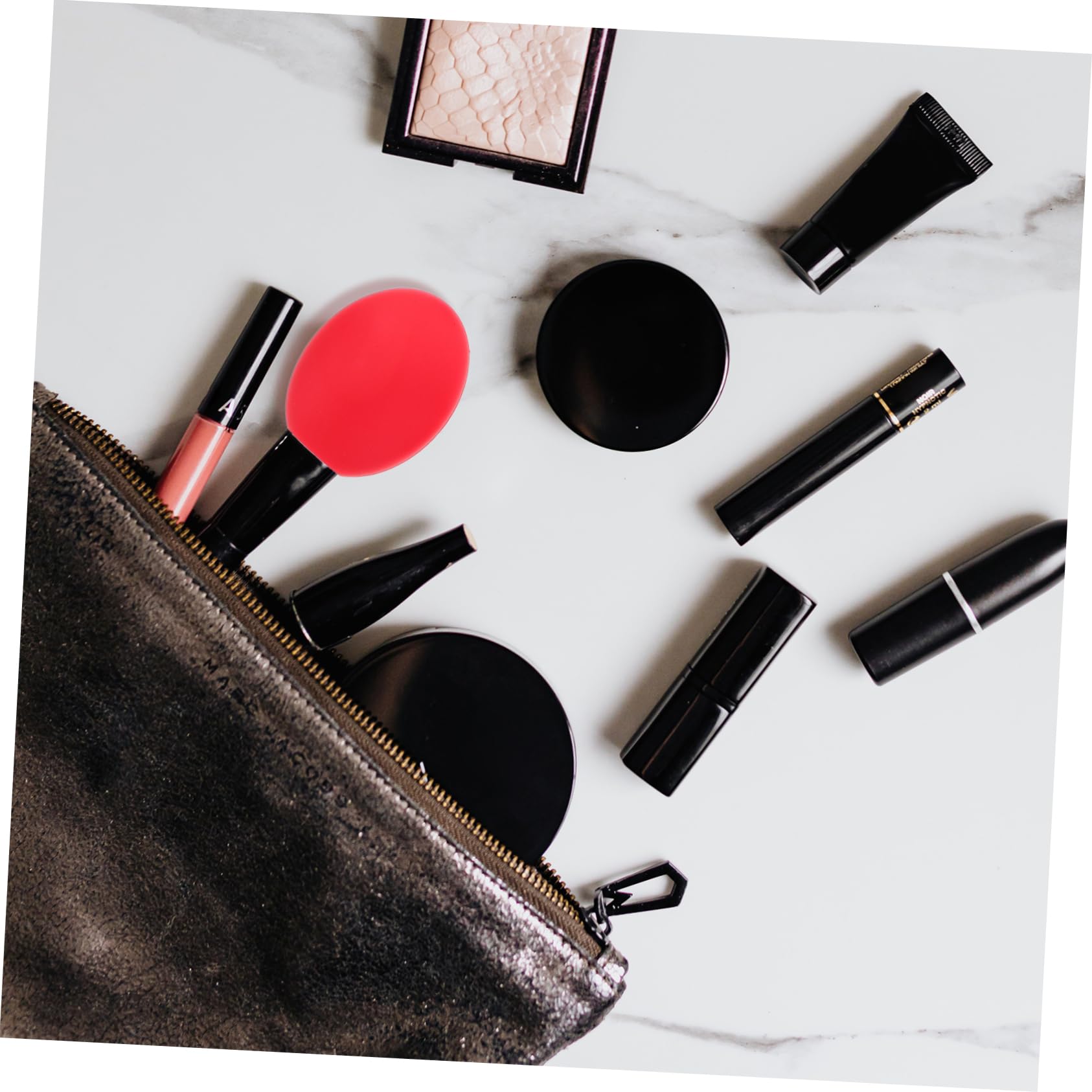 Healeved 27 Uds Estuche Para Brochas De Maquillaje Brocha De Maquillaje De Viaje Aplicador De Maquillaje De Silicona Protectores De Brochas Cosméticas Fundas Para Brochas De