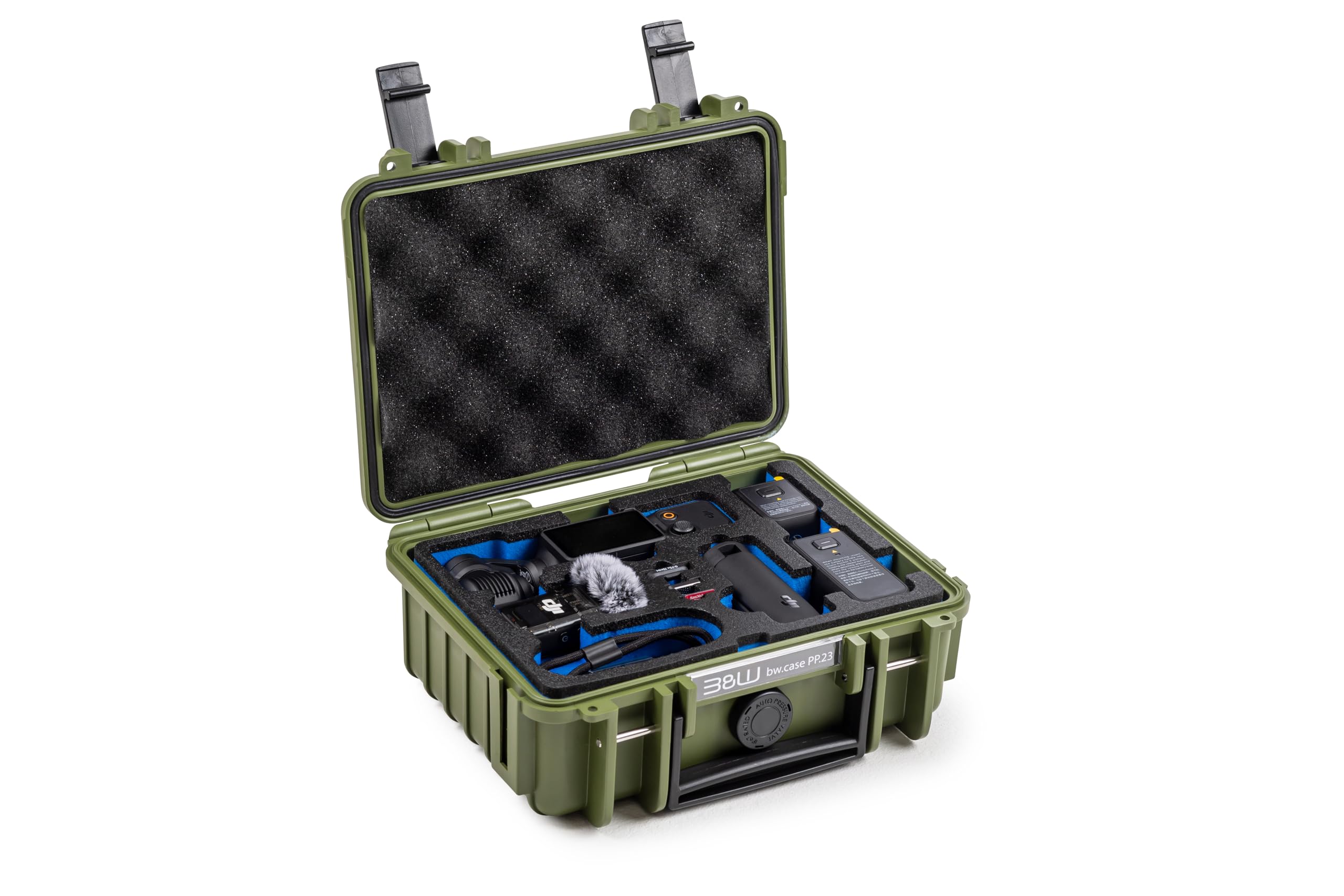 B&W International B&W Outdoor transportkoffer voor DJI Osmo Pocket 3 Creative Combo - type 500 groen - waterdicht volgens IP67-certificering, stofdicht, onbreekbaar en onverwoestbaar B&W International B&W Outdoor transportkoffer voor DJI Osmo Pocket 3 Creative Combo - type 500 groen - waterdicht volgens IP67-certificering, stofdicht, onbreekbaar en onverwoestbaar