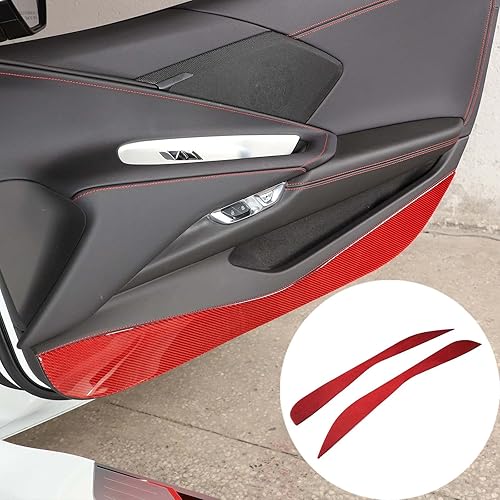 Miniatura 4 de CHEAYAR Kit antipatadas de fibra de carbono real suave 3D compatible con Corvette C8 Stingray Z06 Z51 2020 2021 2022 2023 Accesorios de decoración