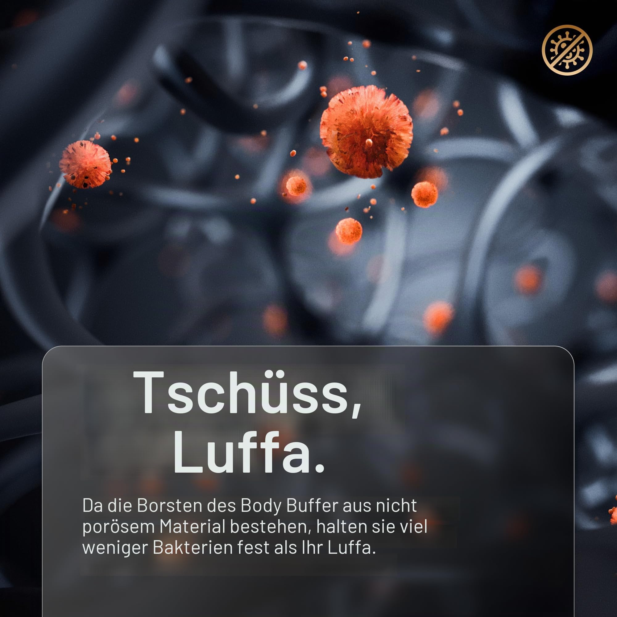MANSCAPED® The Body Buffer Premium-Silikonwäscher zum Pflegen, Reinigen und Peelen Ihrer Haut – schäumende Borsten mit ergonomischem, rutschfestem Griff, leicht zu reinigen