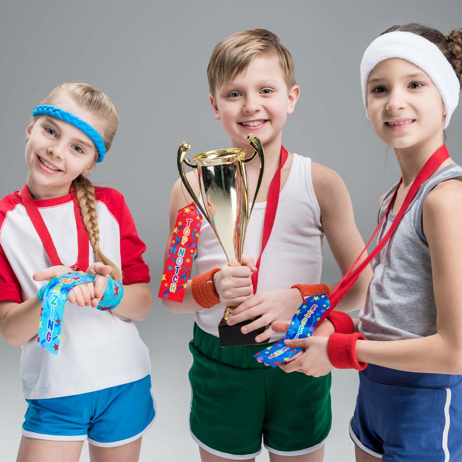 Lot De 150 Rubans De Récompense Plats Avec Carte D'événement Et Corde