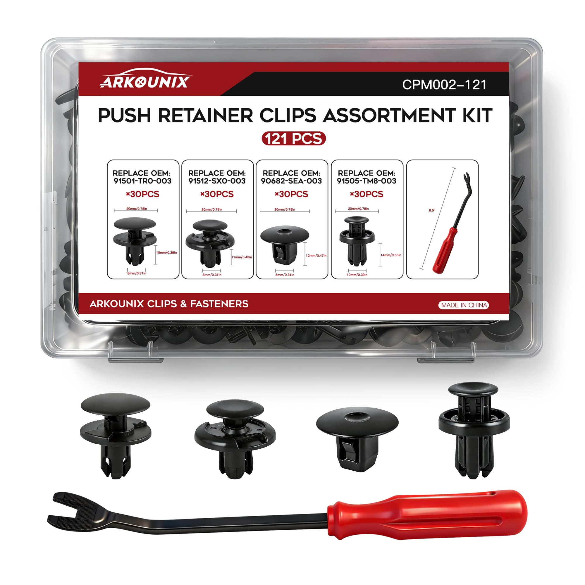 Amazon.com: 121PCS Push Type Retainer Clips, for Honda Accord