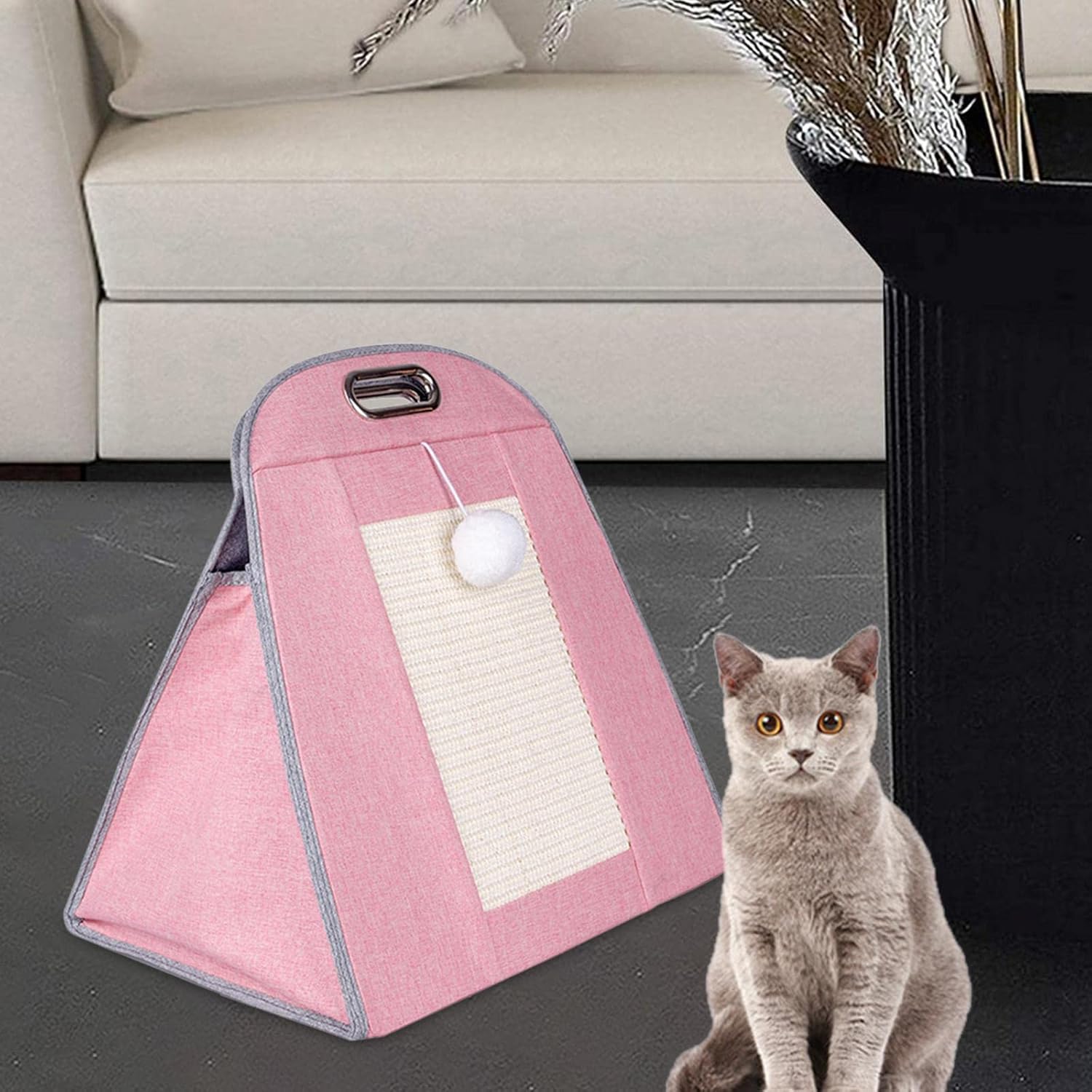 Cat Carrier Bag Breathable Dog Carriers Purse Travel Bag Pet Carriers for Cats and Small Dogs Walking Shopping Outdoor, Pink