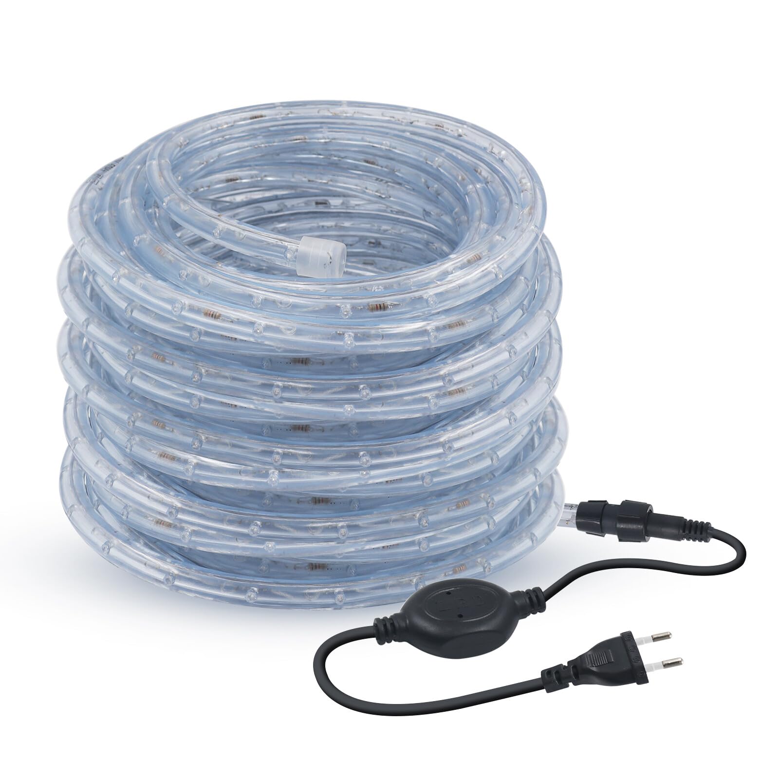 LED Lichterschlauch Außen, 36leds/m Wasserfest LED Schlauch Lichterkette Licht Leiste für Garten,Party,Weihnachten,Zaun,Dach,Dekoration Beleuchtung (Gelb, 8M)