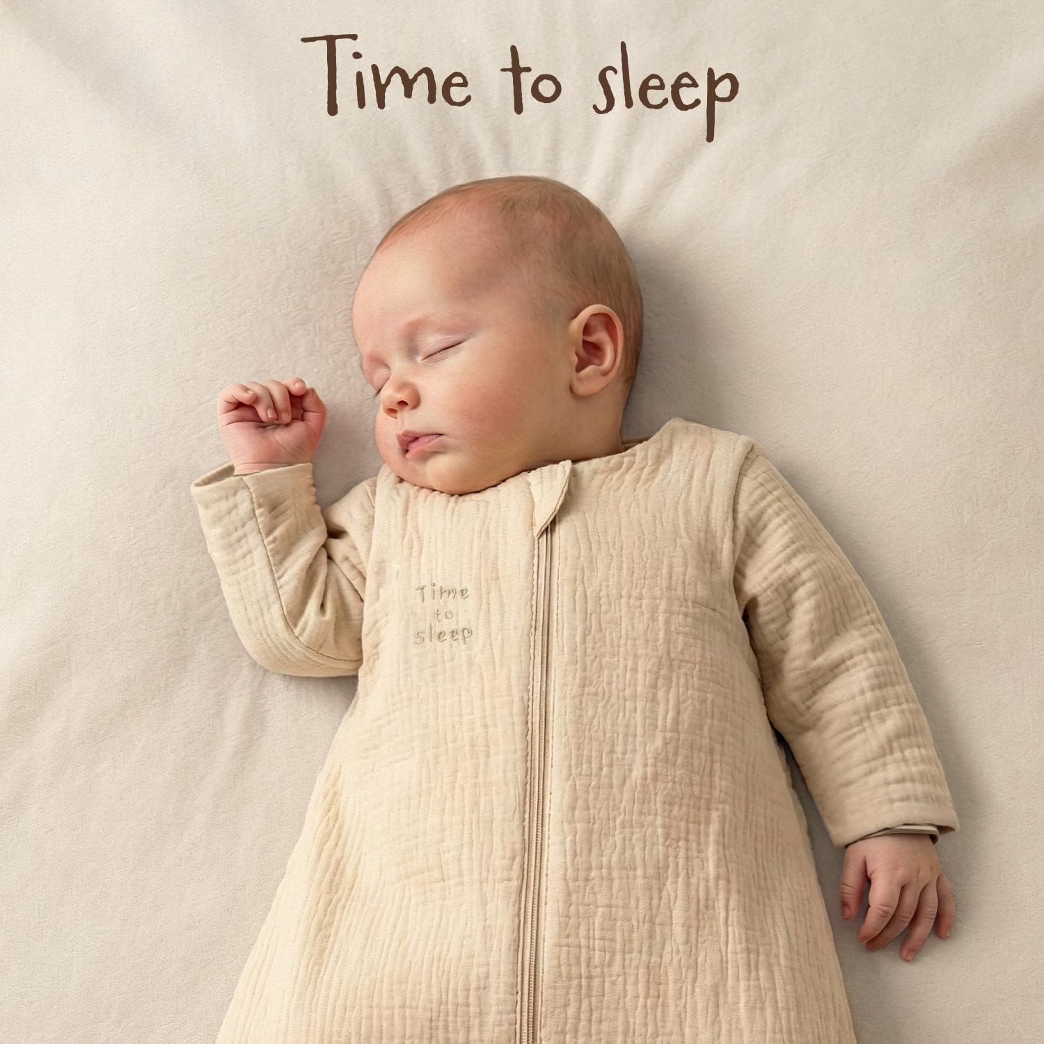 PERLETTI Sacco Nanna Invernale Tog 2.5 Neonato - Cotone Organico con Maniche Staccabili Bambino Bambina 0-6 e 6-18 Mesi - Sleeping Bag con Cerniera Centrale Caldo Morbido