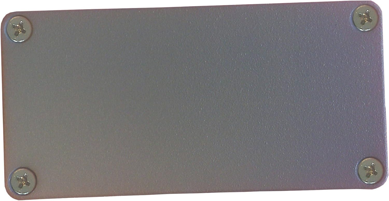 Hammond 1590LBK Black Diecast Aluminum Enclosure with P.C. Board Mounting Ribs - Inches (3.96" x 1.98" x 0.83") mm (101mm x 50mm x 21mm)