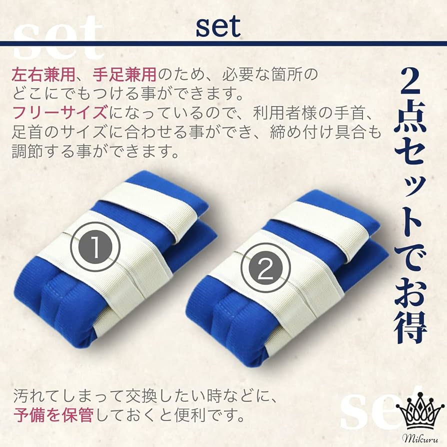 手到病自除 Amazon | Mikuru 介護用手足縛り 介護 抑制帯 ベルト 自傷