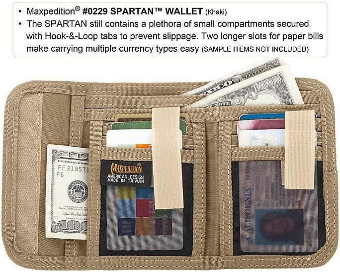 Maxpedition Spartan Wallet, Khaki - Image 3