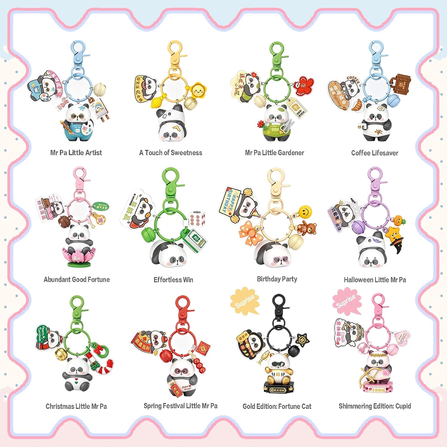 MR.PA Lucky Pendant Series Assembly Toy Blind Box Keychain