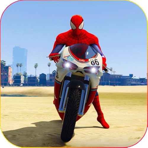 Superhéroe Complicado Bicicleta Carrera Juegos De Niños , Araña Héroe Motor Bicicleta Carreras Juegos 3d, Imposible Mega Rampa Bicicleta Truco Juegos, Superhéroe Bicicleta Juegos Motocicleta Juegos