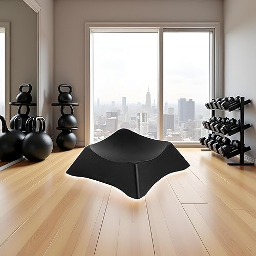 Miniatura 1 de 1 soporte de exhibición de bola negra, exhibición y almacenamiento de recuerdos, base de soporte para silla de pelota de ejercicio, estante de