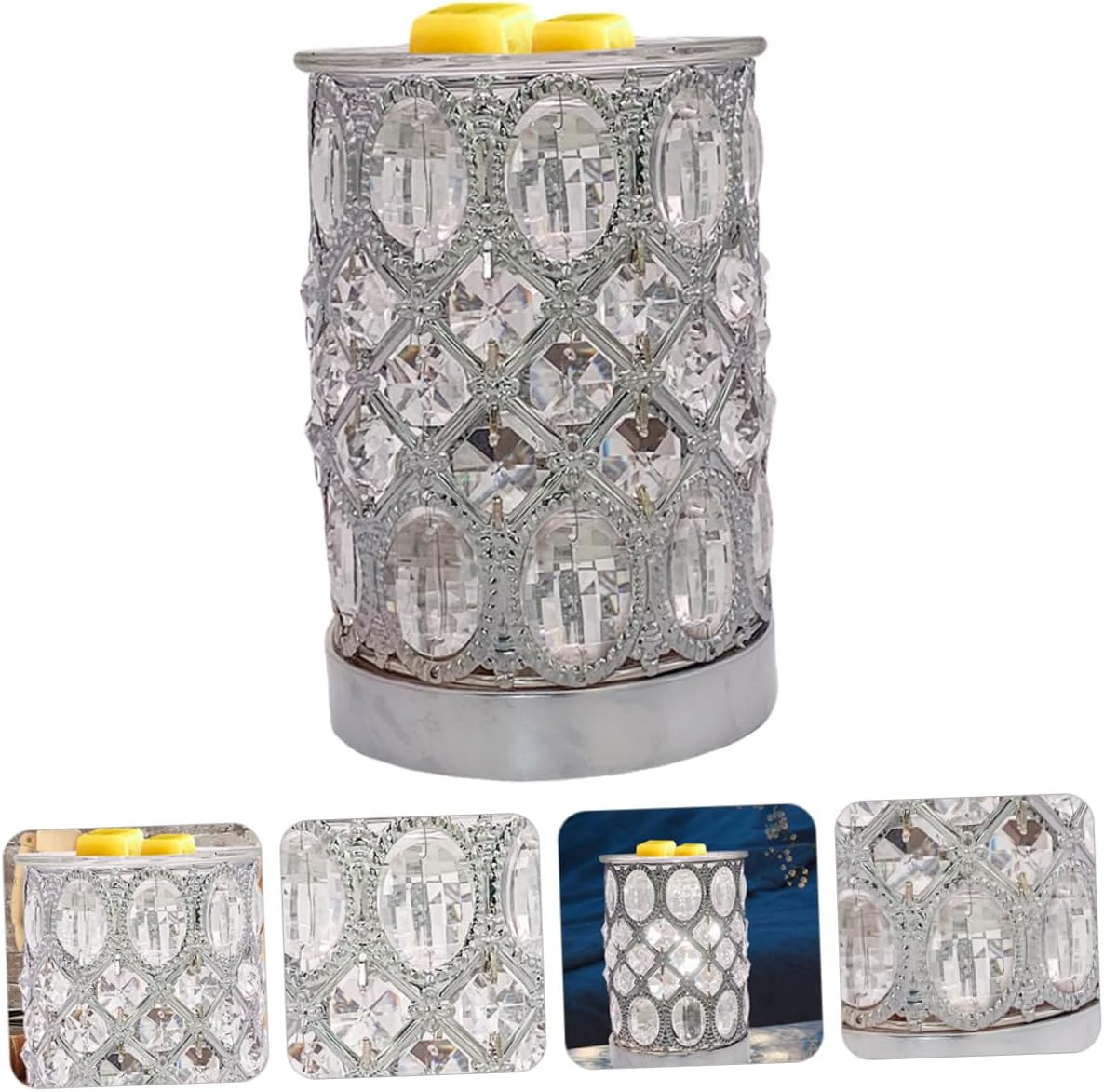 Ciieeo Essential Oil Burner Lamp Diffuser Romantic Wax Melting Lamp for Home Warm Light Aromatherapy Nightlight for Indoor Relaxation