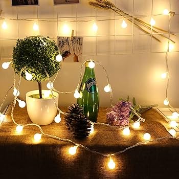 【50個　セット】電飾 LEDイルミネーションライト 10球 1ｍ 飾り 電池式 Amazon.co.jp: Lighting EVER イルミネーションライト led
