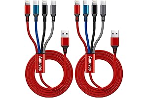 "amuvec 4 in 1 Charging Cable: Ultimate Connectivity for All Your Devices"