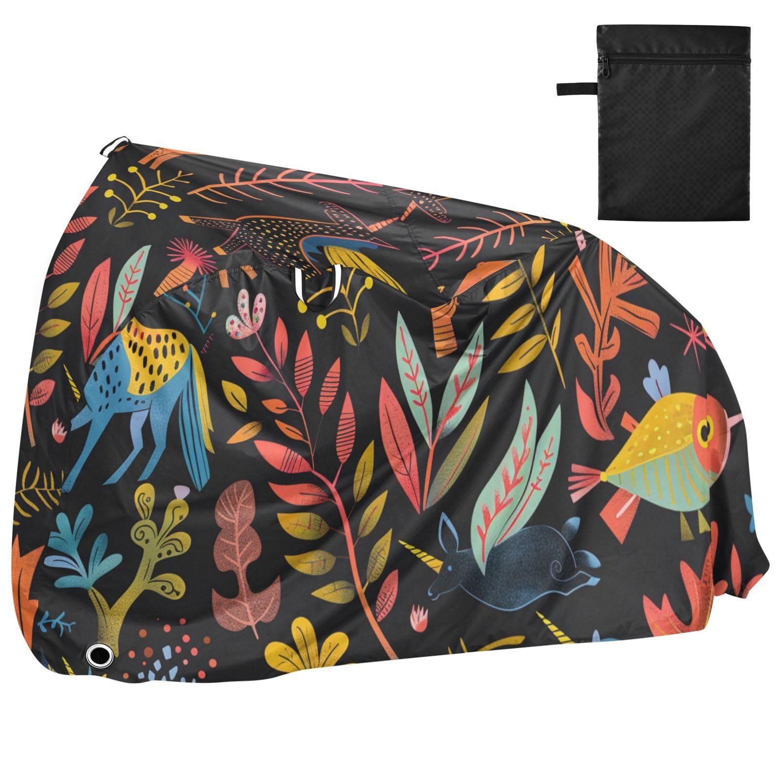 Housse de vélo imperméable avec trous de verrouillage - Résistante aux UV - Pour intérieur et extérieur - Convient à la plupart des vélos para bicicletas