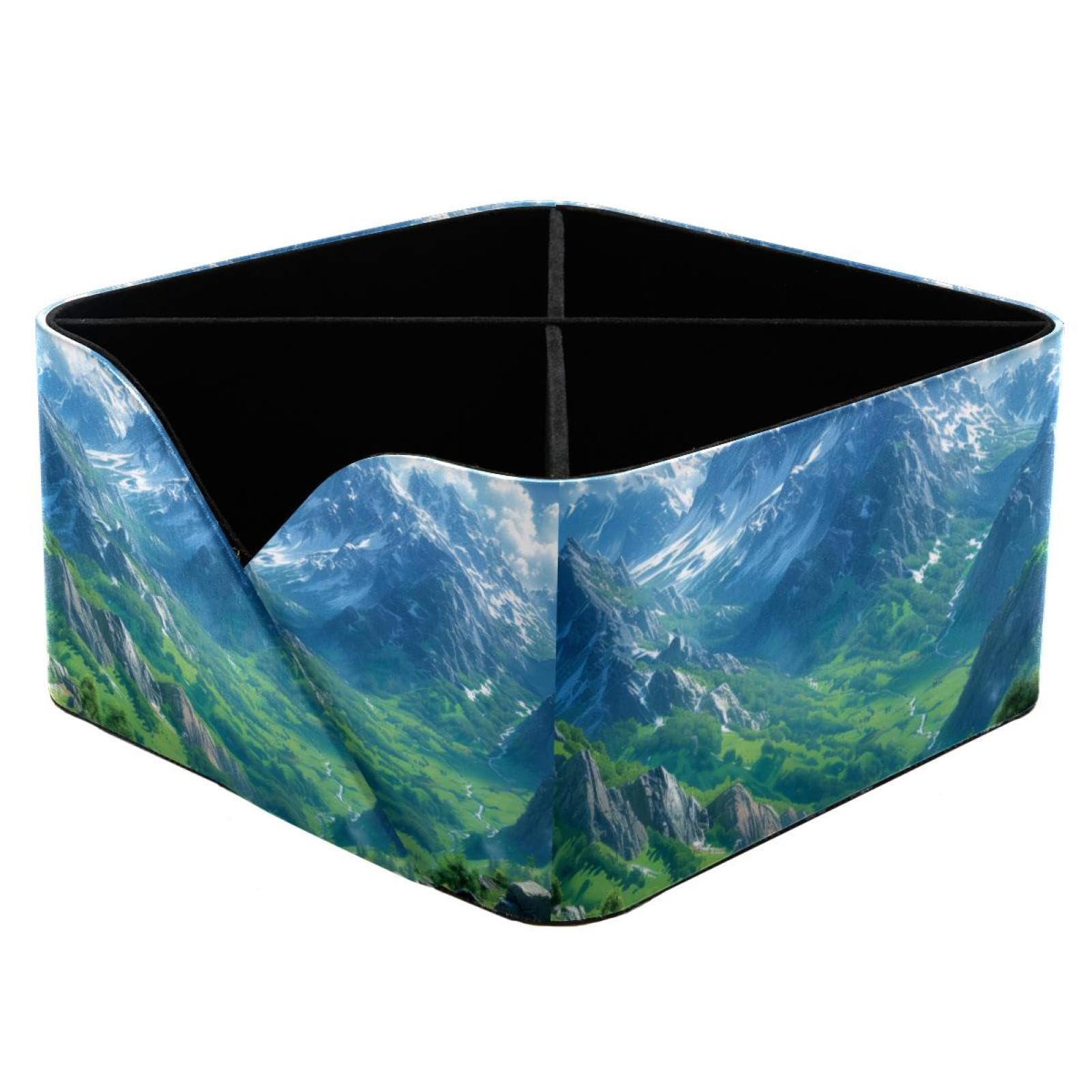 Porte-stylos de bureau motif montagnes, idée cadeau utile pour l'organisation de fournitures