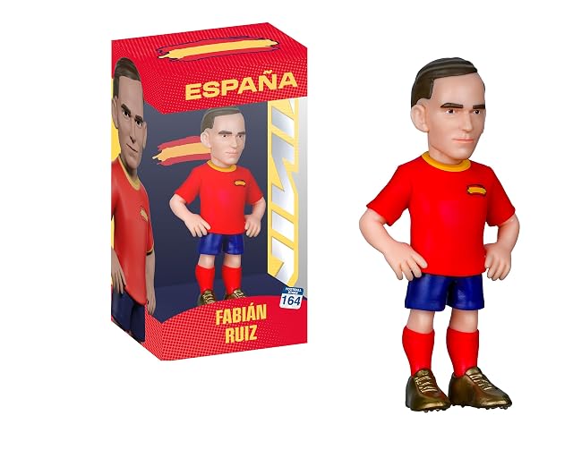 MINIX BANDAI Figura Fabian Ruiz - Selección Española - Coleccionables para Exhibición - Idea de Regalo - Juguetes para Niños Y Adultos - Fans De Música MN26197