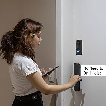 Blink Doorbell Mount, Anti-Theft Blink Video Doorbell Door Mount Bracket No Drilling, Not Block Motion Sensor Easy Install Fit Camera