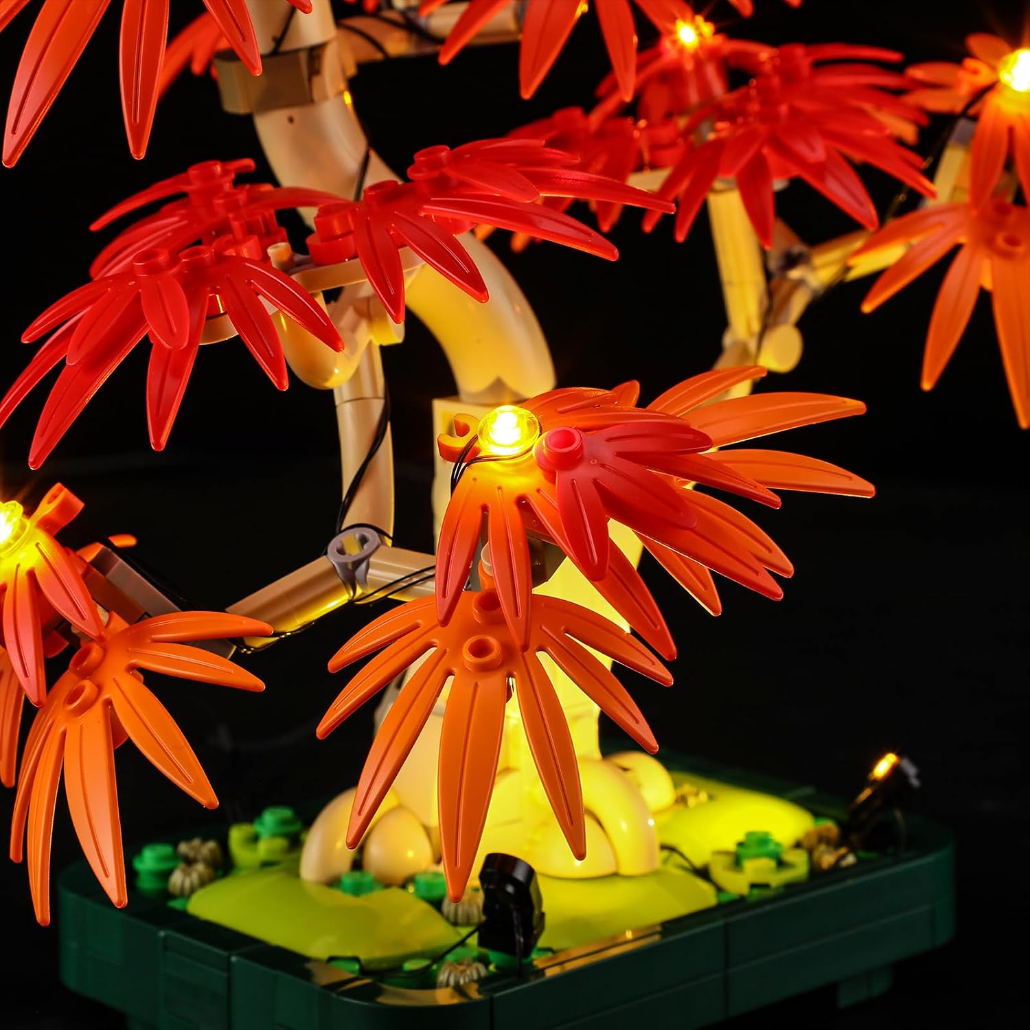 GEAMENT LED Light Kit Compatible with LEGO Japanese Red Maple Bonsai Tree Building Blocks Model - Lighting Set for Botanical Collection 10348 (Model Set Not Included) image 4