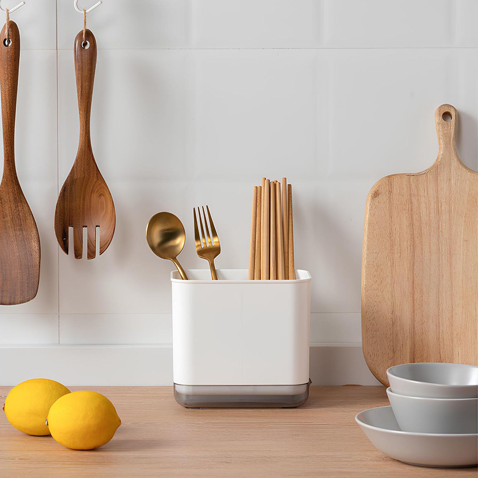 Scolaposate Brio 3 Scomparti Vassoio Raccogli Goccia Bianco - Foto 2