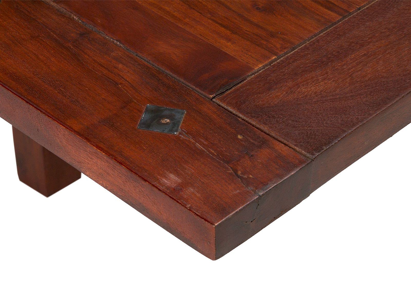 Woodkings Ansteckplatte Texas aus massiver Akazie – Tischverlängerung rechteckig mit verstellbaren Holmen – 40 x 90 cml