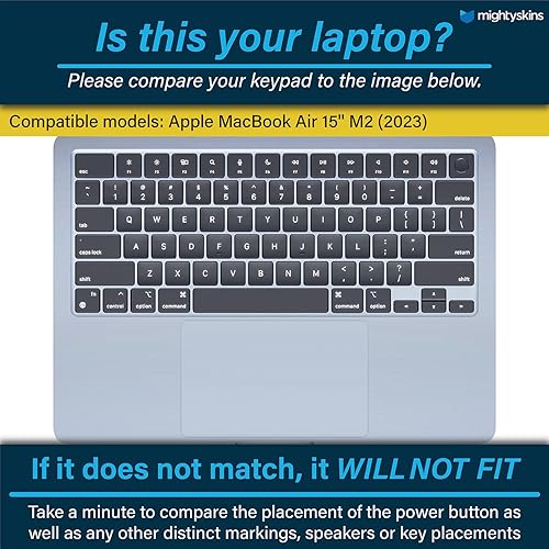 Miniatura 4 de MightySkins - Funda de fibra de carbono compatible con Apple MacBook Air de 15 pulgadas M2 (2023), kit de envoltura completa, cubo de rompecabezas,