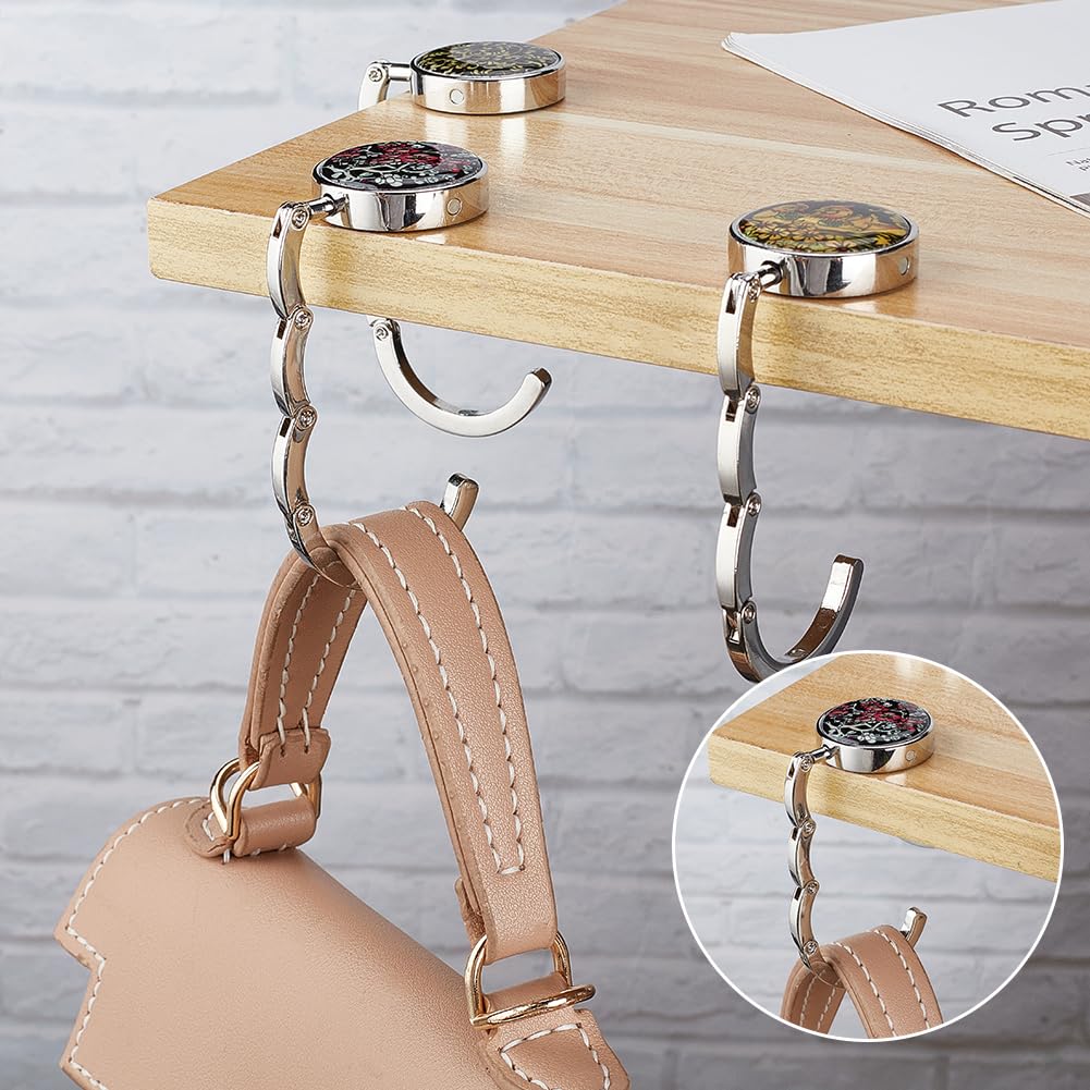 Multi Patroon Zinklegering Handtas Hanger Opvouwbare Haak Houder
