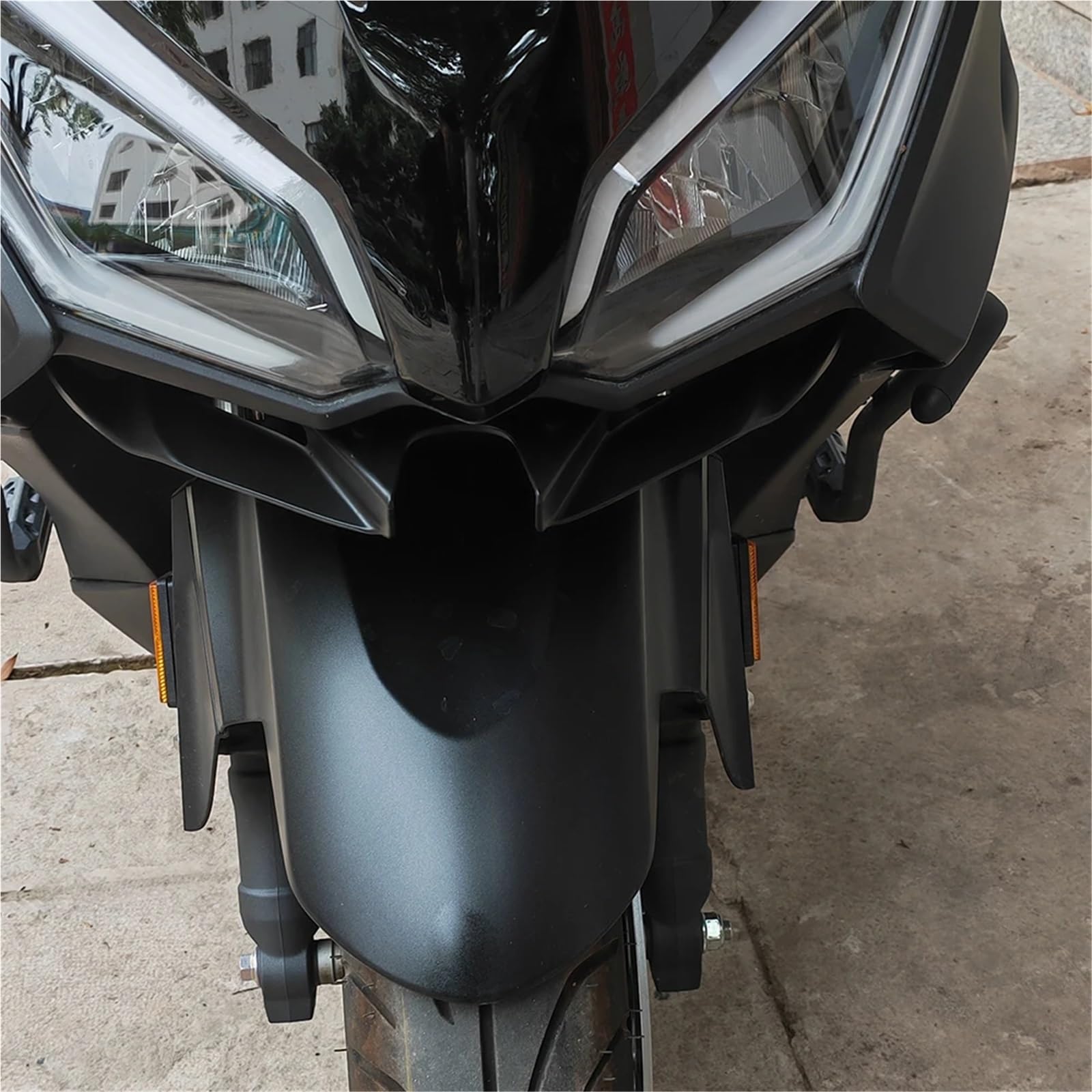 Front Bumper Splitter dachowy Pasuje do Hondy Forza 350 2022-2025 125 2023-2024 Przednie skrzydła motocyklowe Aerodynamiczne boczne Spoiler