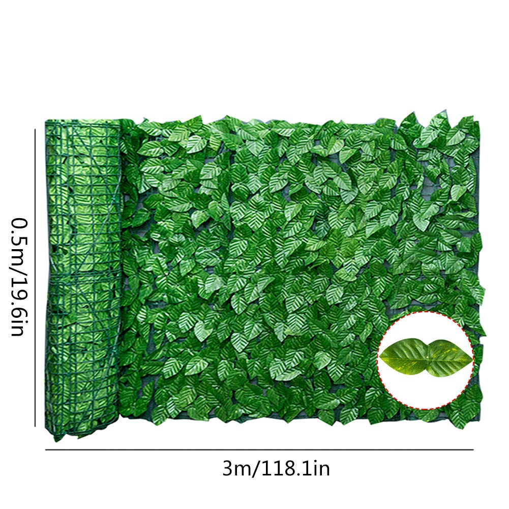 Knstliche Efeu Rankhilfe Hecke Sichtschutz fr Auen Garten Fenster  Dekoration UV-Schutz Kunststoff (0,5 x 3 Meter) : Amazon.de: Garten
