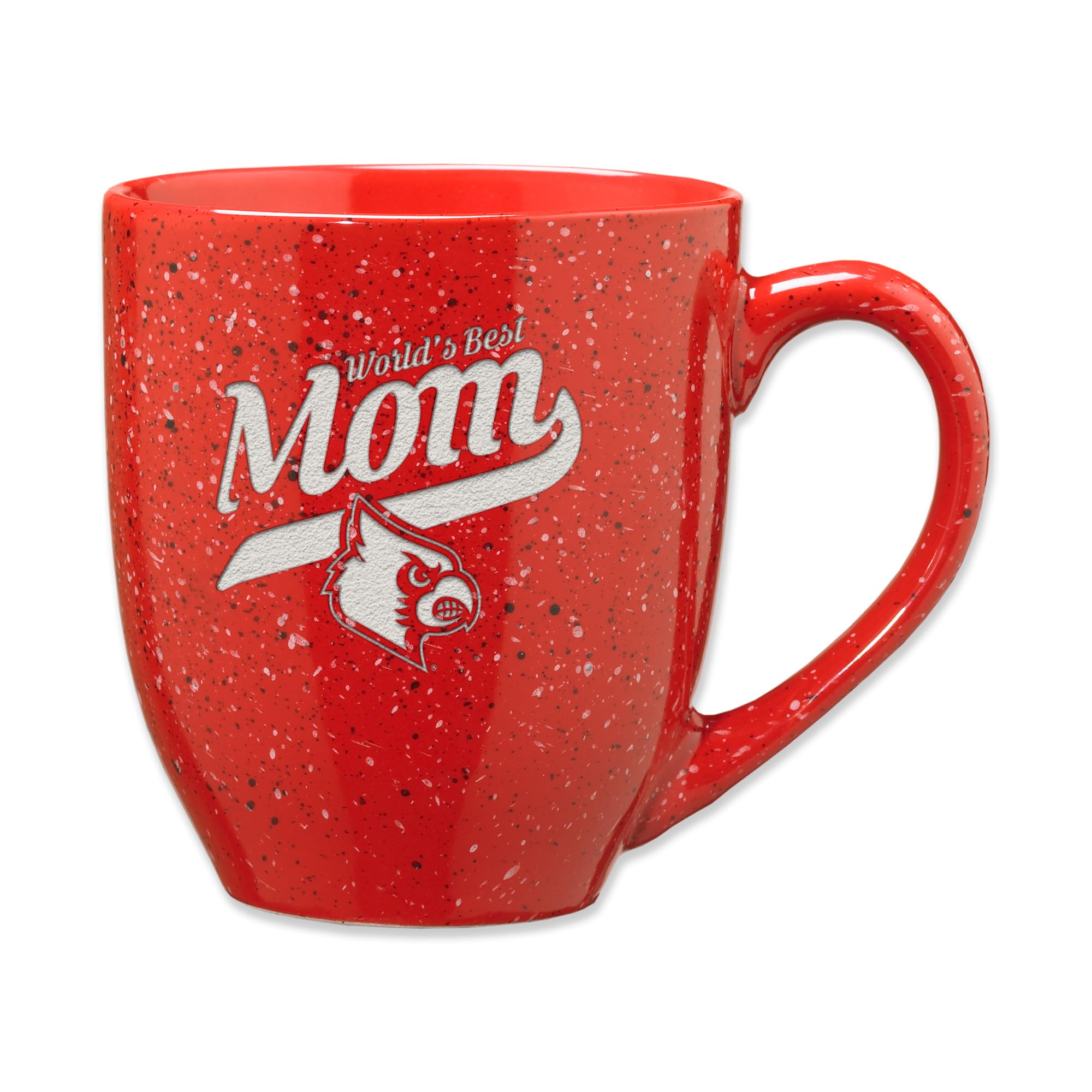 Mug Louisville Cardinals en céramique mouchetée haut de gamme avec gravure