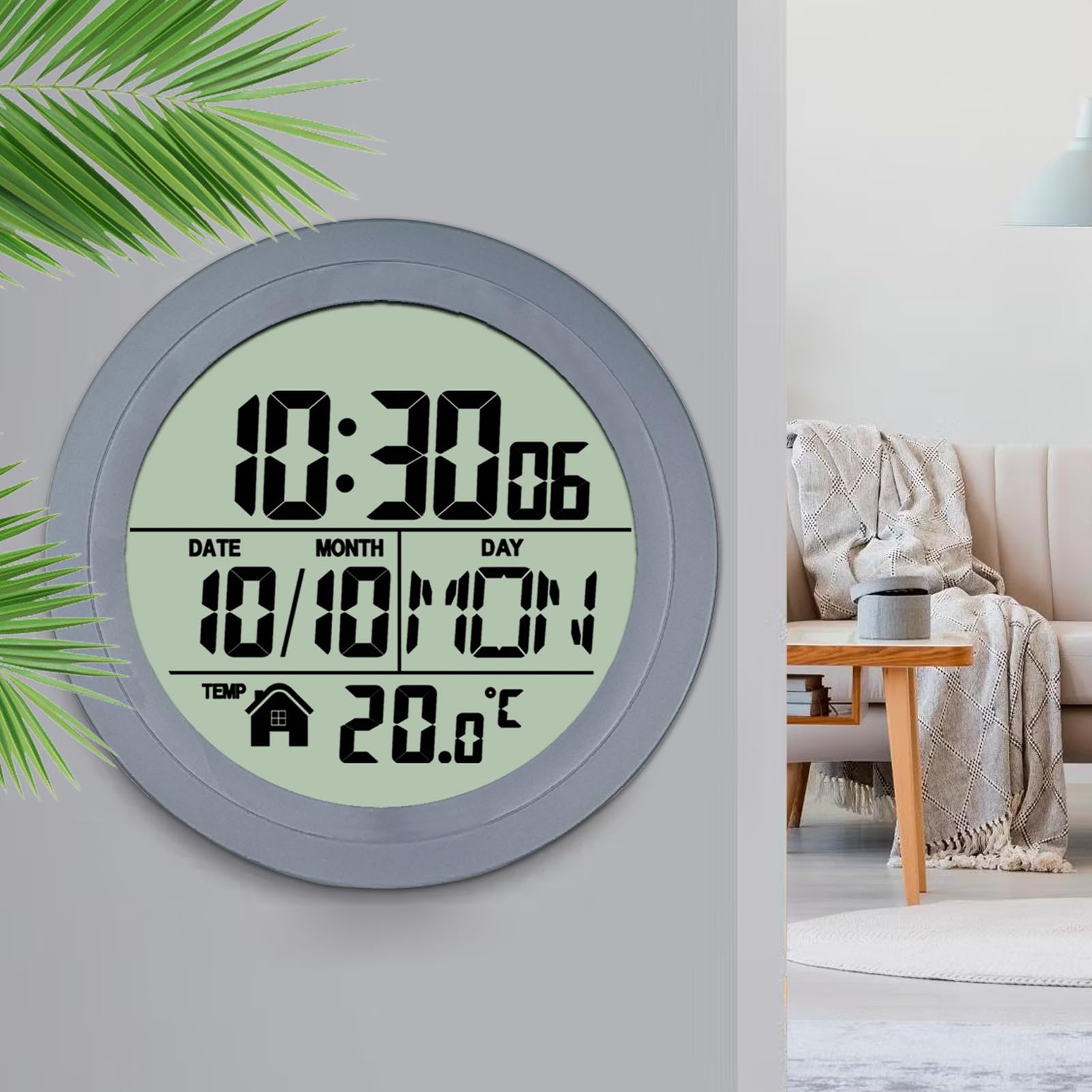 Orologi da Bagno a Batteria Temperatura e Data, Impermeabile, Decorazione