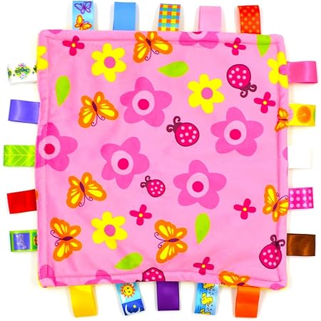 DQTYE Breathable Infant Taggy Blanket 