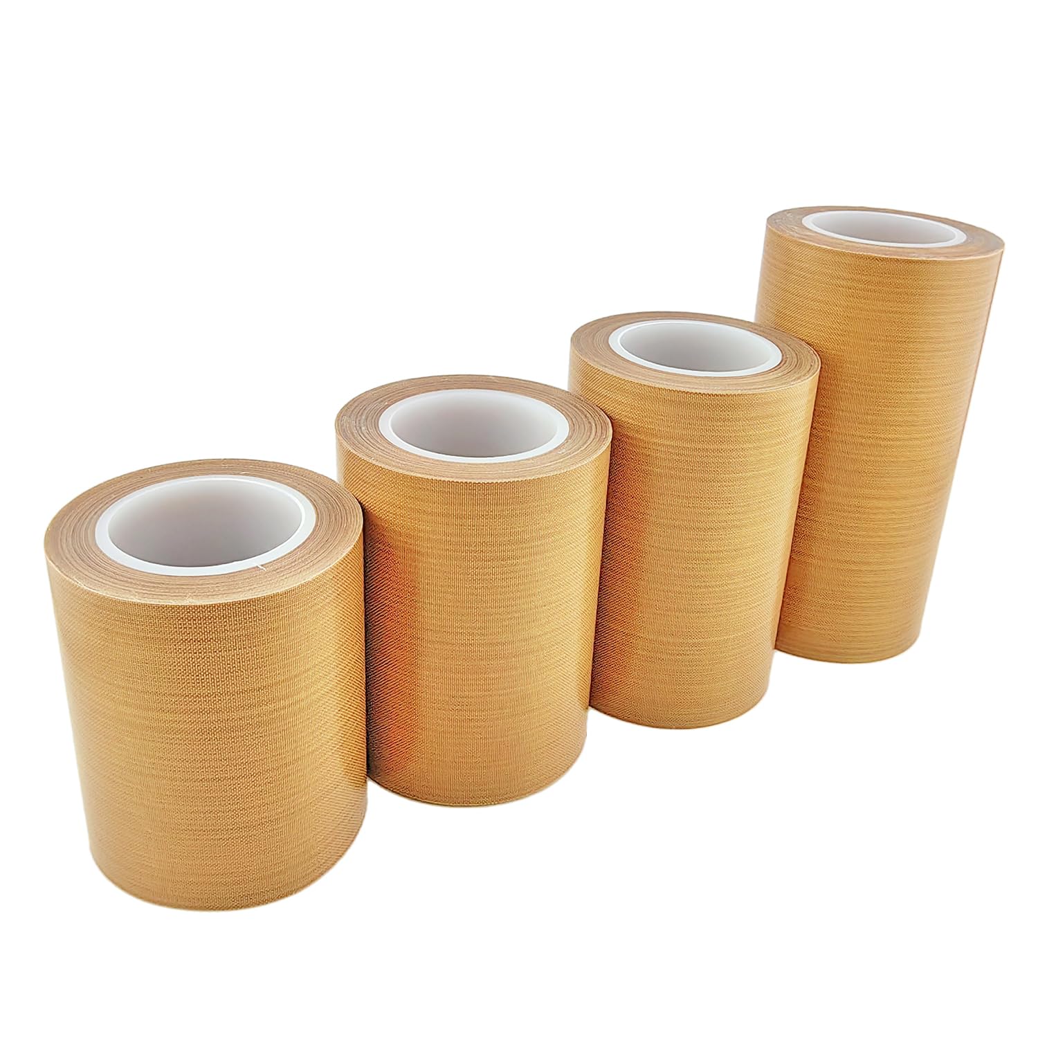 Qrity 1 sztuka taśmy teflonowej, taśma klejąca w wysokiej temperaturze, 120 mm x 10 m, grubość 0,18 mm, odporna na wysoką temperaturę do 300°C, do uszczelniania rąk, uszczelnienia impulsowego