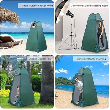 Pop Up Camping Tent 2-3 Person, Waterproof Windproof Instant Pop-Up Tent 4 Season Portable Privacy Tent for Camping Hiking Outdoor Shelter with Carry Bag