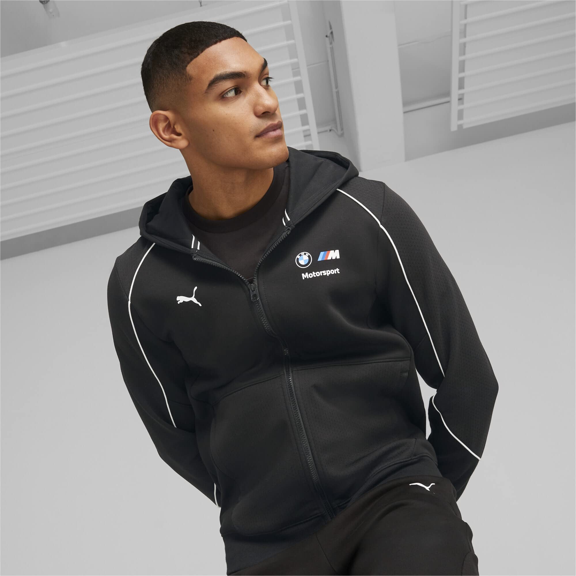 PUMA Chaqueta con Capucha de Deporte Hombre BMW M Motorsport