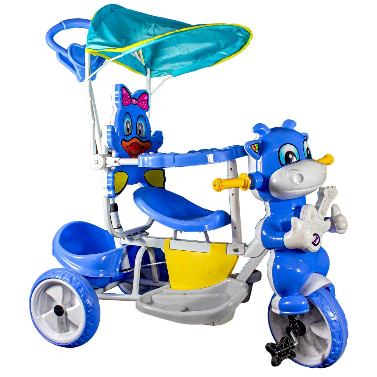 VALPRO PRODUCTS Jyoti India Baby Tricycle with Parental Control/Stylish Baby Tricycle/Kids Trike/Bicycle/Ride On with Canopy and Push Bar for Kids/Baby/Suitable for Boys & Girls 1.5 to 5 Years