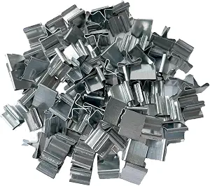 150 pcs Wooden Wick Clips for Candle Making, Stainless Steel, Square