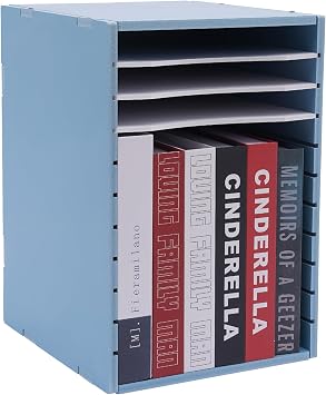 Desktop File Organizer, 11-Compartment Vertical Sorter, Desk File Organizer, Paper Sorter Organizer, 10.6 x 11.8 x 15.7 in, Removable Dividers