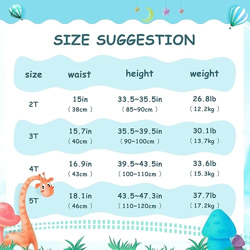 Miniatura 4 de Little Boys Sleep Training Pants Absorb Water Bed Wetting Underpants Training Panties for 2T