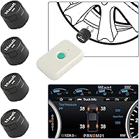 Masoll TPMS Sensors for Ford F-150 Bronco Explorer Escape Fusion Ranger - 4-Pack with TPMS19 Relearn Tool, Easy DIY Install