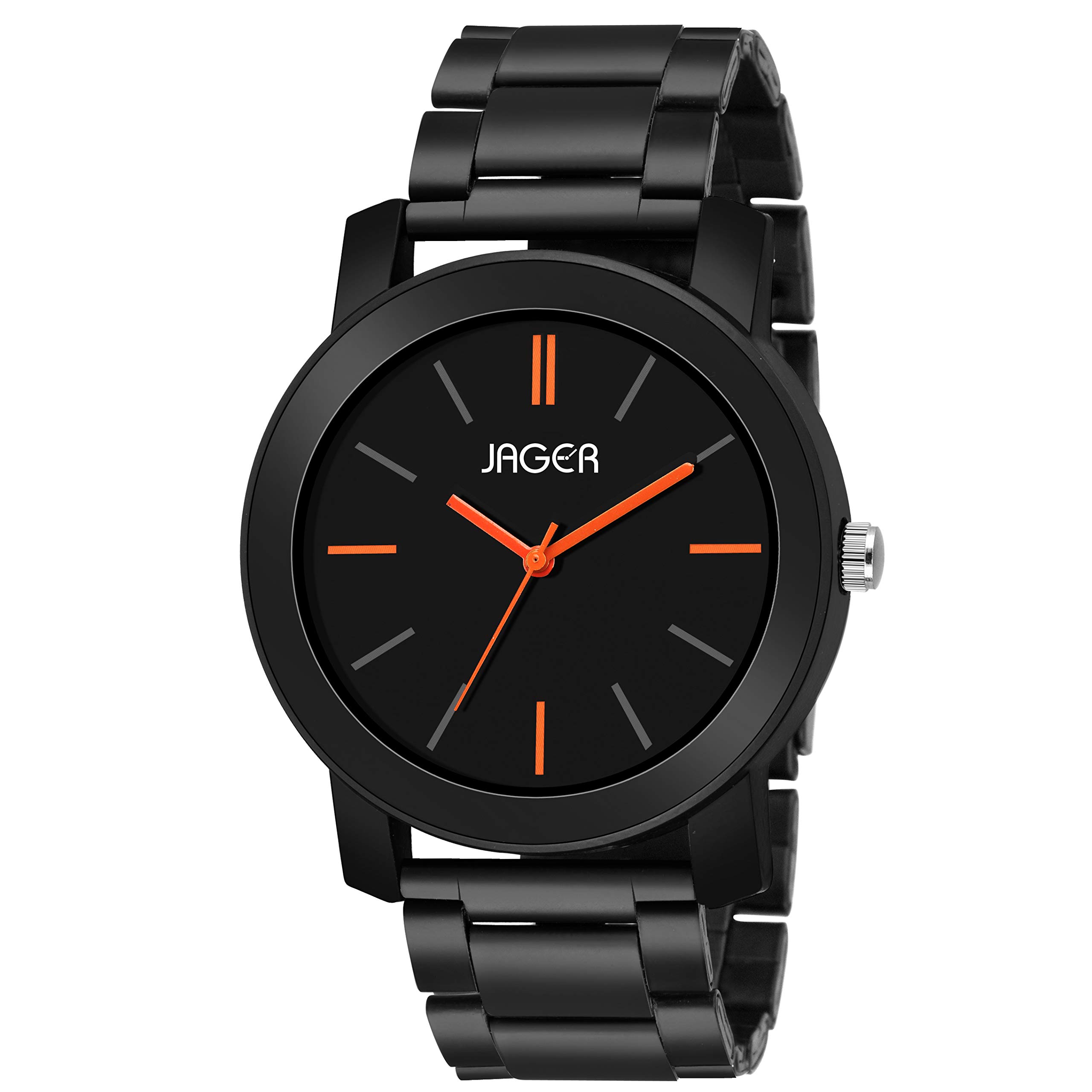 JAGER Analogue Mens Watch (Black Dial Black Colored Strap, Stainless Steel) (B081F7YZFX) Amazon Price History, Amazon Price Tracker