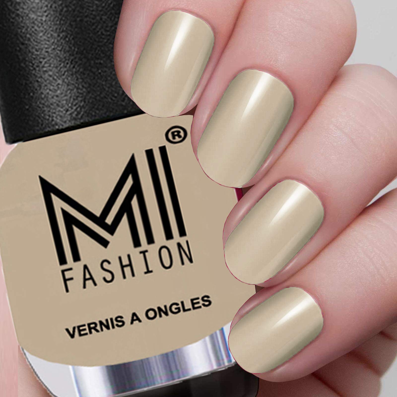 MI Fashion Nail Polish Combo of 4 - Nude Pink, Base Nude, Mint and Brown 1