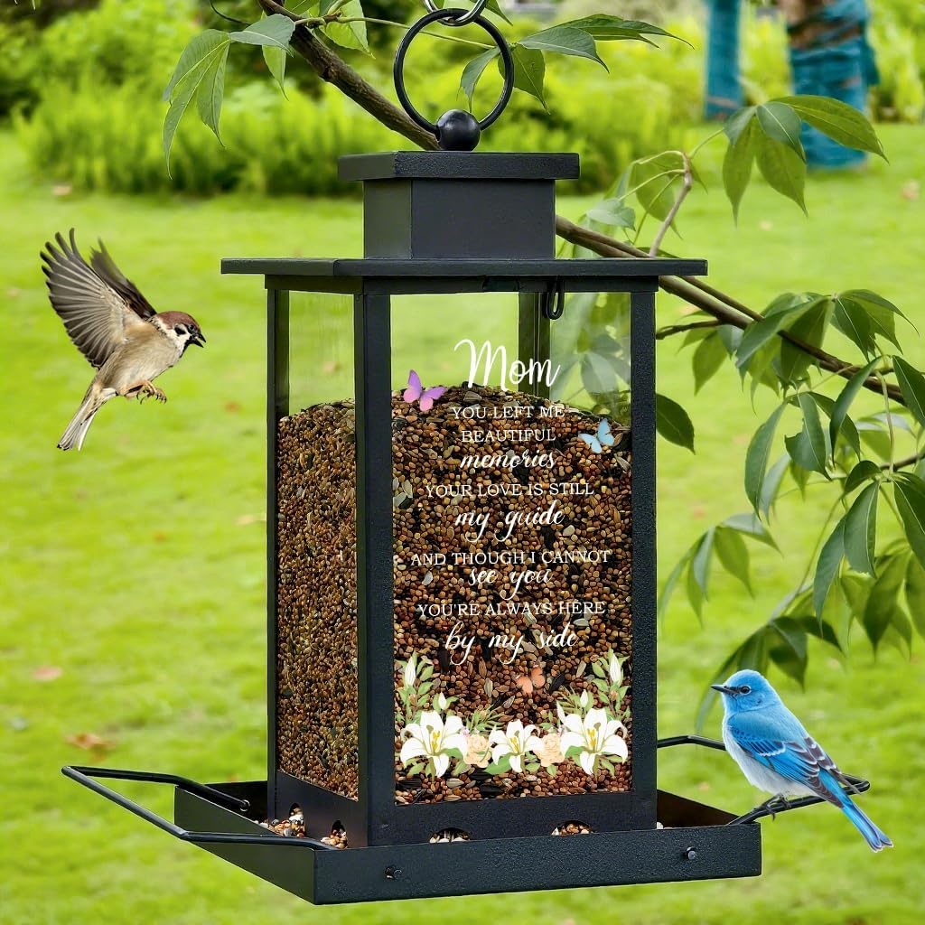 Memorial Bird Feeder for Loss of Mom - Sympathy Bereavement Gifts for Loss of Mother Remembrance Funeral Condolence Gifts Thoughtful Sorry for Your Loss Gifts for Loss of Loved One - Image 2