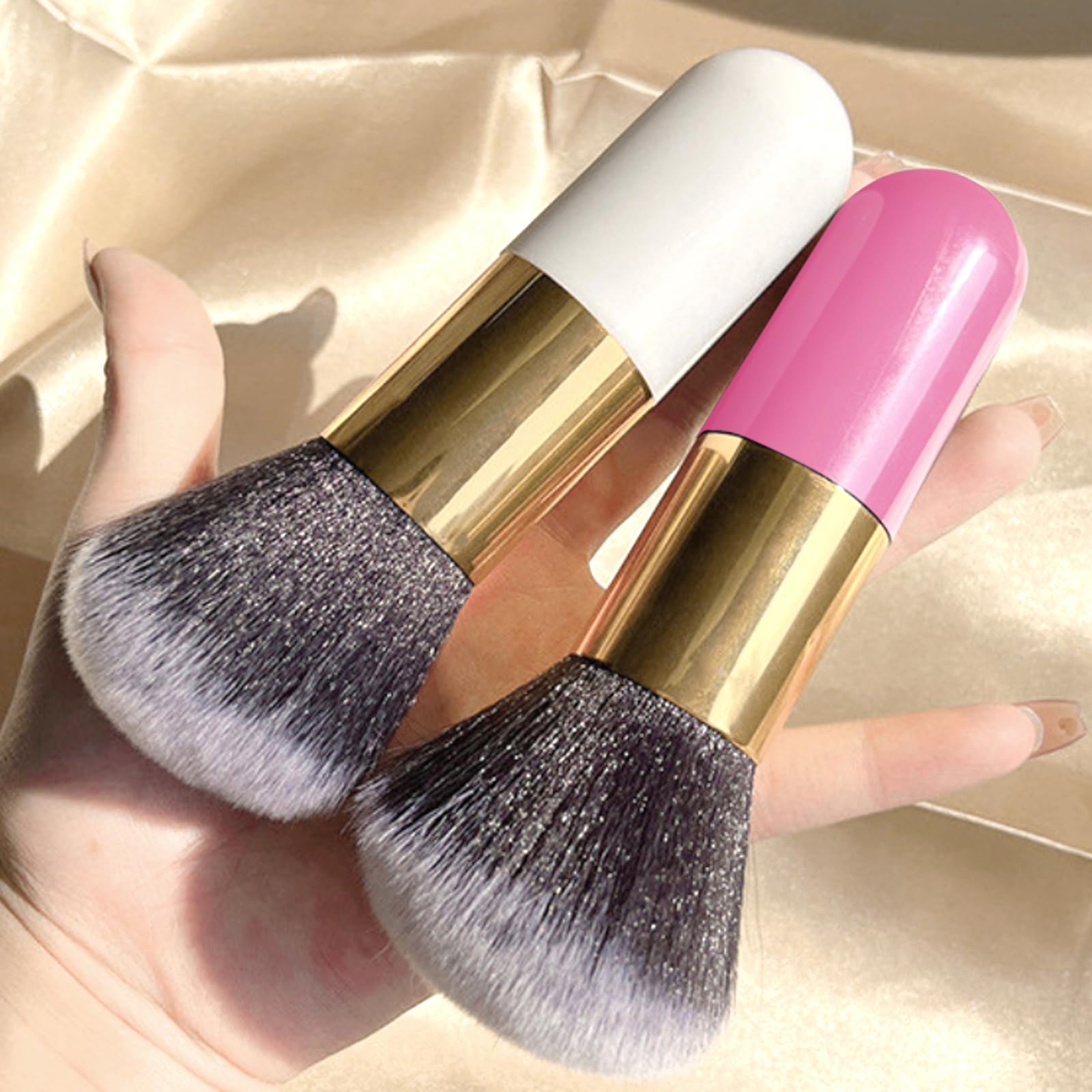 Powder Makeup Brush, Blusher Brush Large Powder for Loose or Pressed Setting Single Face Makeup Foundation - Image 4