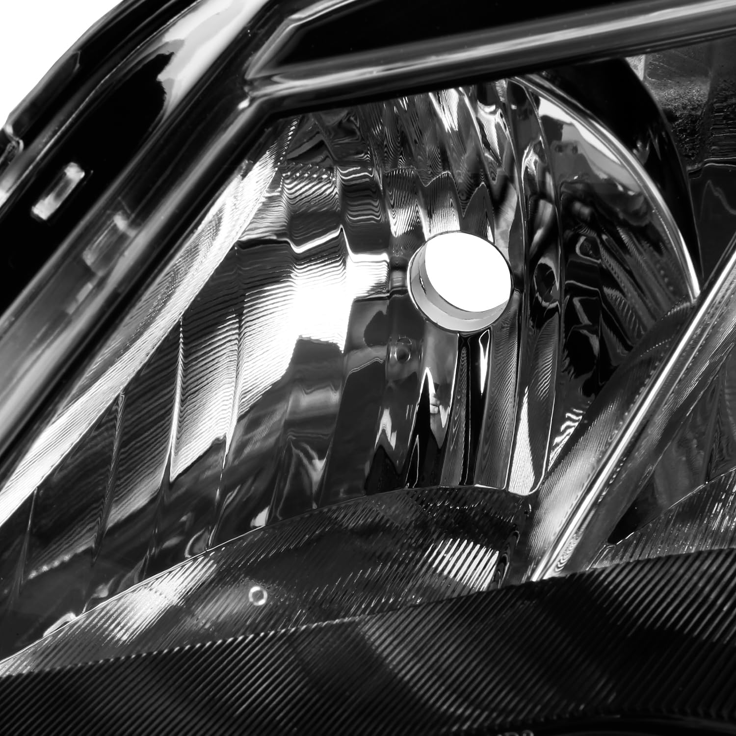 AKKON - Fit 2014-2015 Honda Civic Coupe 14-15 OE Style Halogen Type Headlight Headlamp Black Driver Left Side