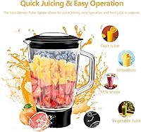 Vista 7 de Batidora de pie multifuncional, batidora de pie 6 en 1, cabezal inclinable de 6.3 cuartos de galón, batidora de pie con tazón de acero inoxidable