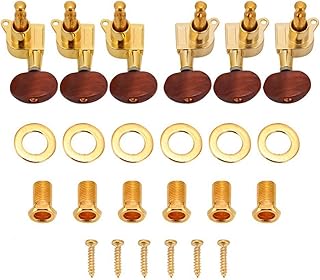 Guitar String Tuning Pegs 3L3R Chrome Tuners Guitar Machine Heads for Folk Acoustic Electric Guitar Tuner Guitar Parts Fender Replacement