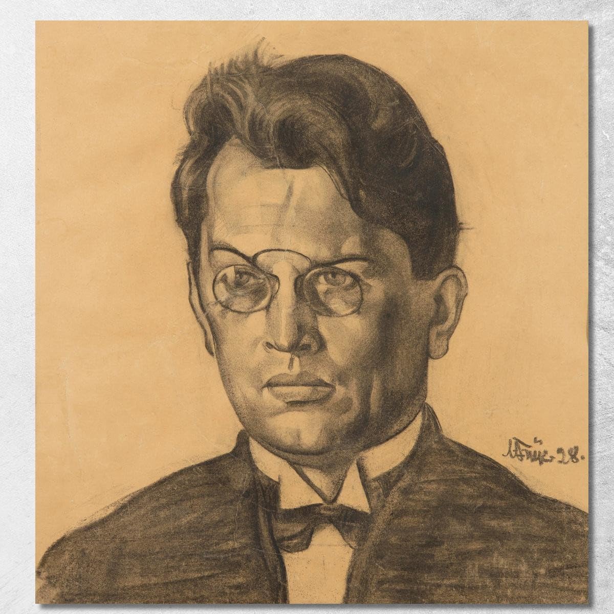 Portrait Friedebert Tuglas Nikolai Triik ntr6, idée cadeau tableau d'art encadré