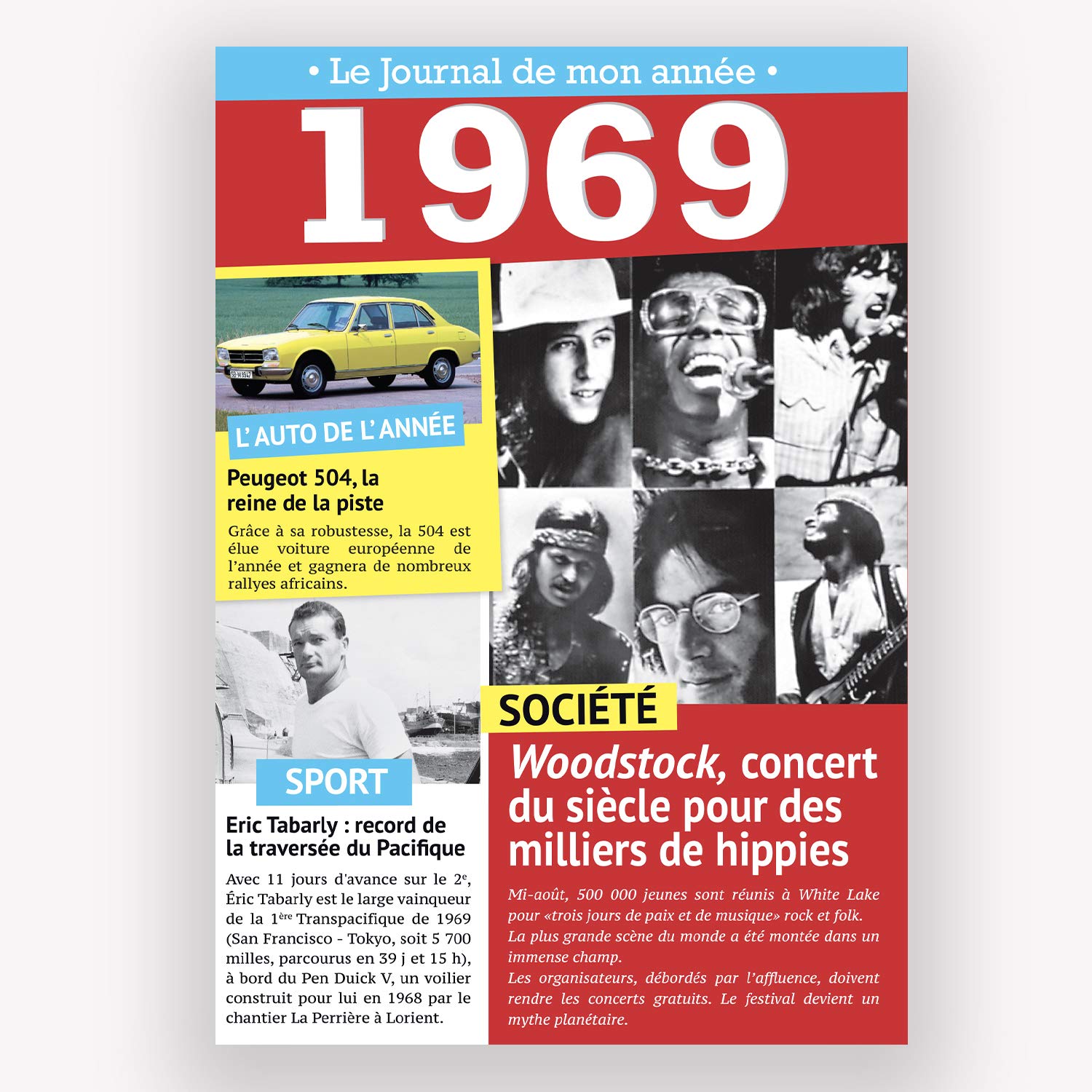 TENDANCE EDITIONS Carte D'anniversaire Le Journal De Mon