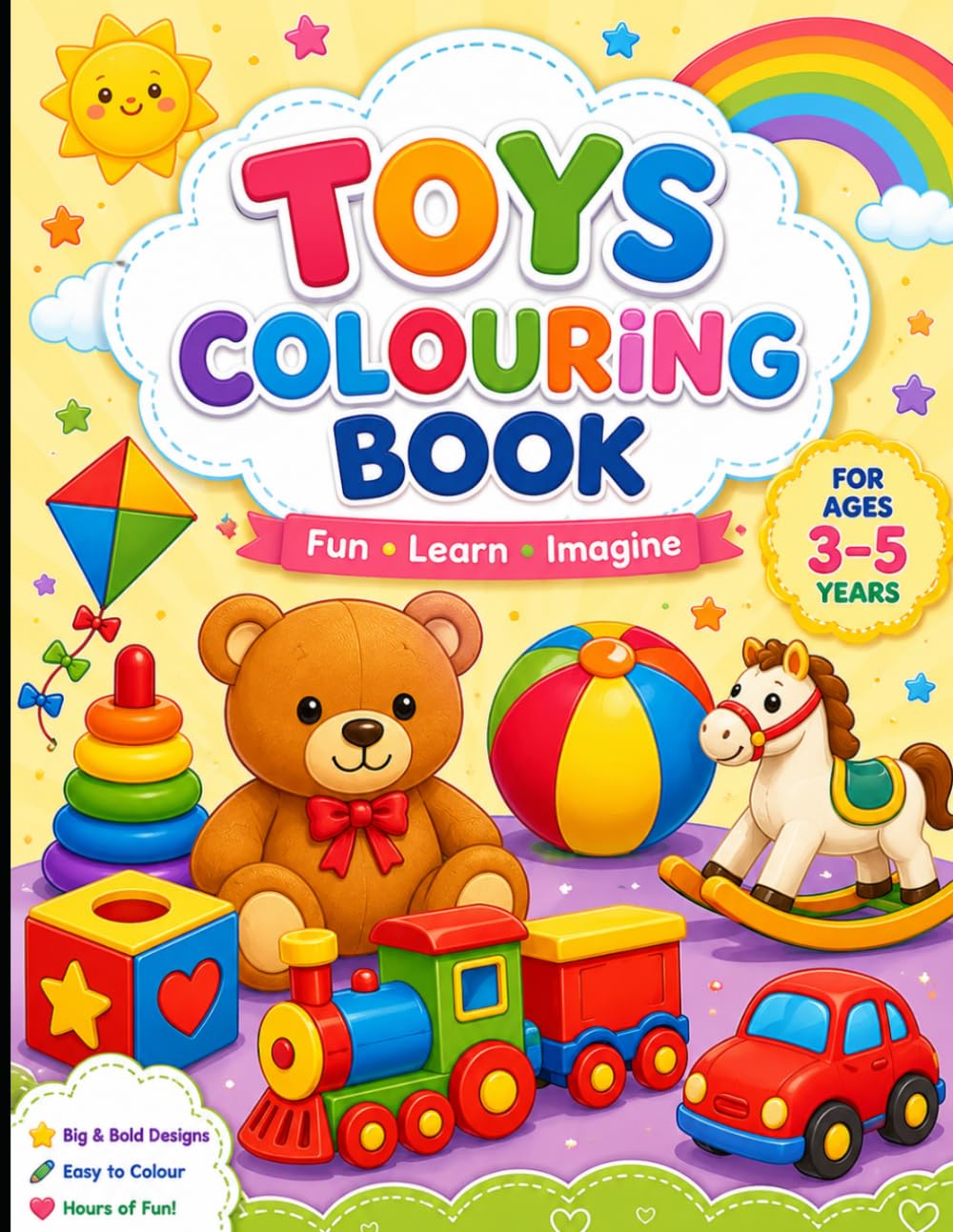 Toys Colouring Book for age group 3+ years